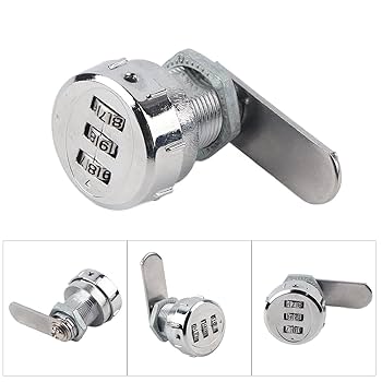 Amazon | 南京錠 3桁コード ダイヤル式 ロック シリンダー錠